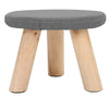 Small Stool Footstool Table Side Kid Stool Bench Chair Padded Top Wooden Legs