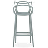 MASTERS MODERN DESIGNER PLASTIC BAR STOOL CHAIR 75CM & 65CM GREY BLACK WHITE