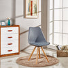 Sophie Piramide Dining Chair with Seat Pad Scandinavian White Black Grey Blue