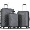 Hard Shell Cabin Large Suitcase 3x Set 4 Wheels Luggage Trolley Case Lightweight
