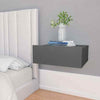 2pcs Floating Nightstands Wall-Mounted Shelf Table with Drawer Chipboard Bedroom