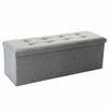 Ottoman Storage Box Large Folding Seat Bedroom Living Room Grey Black Beige