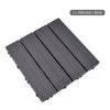 11PC WPC Decking Tiles Garden Patio Balcony Interlocking Composite Decking Floor