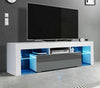 130cm High Gloss TV Unit Cabinet Stand For Tvs upto 50" Matt Body With Led Light