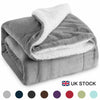 Sherpa Throw Fleece Blanket Soft Fluffy Warm Cozy Sofa Bed Throws Double 150*200