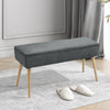 Soft Velveteen Stool Chair Footstool Padded Seat Upholstered Dining Room Bench