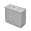 White, Grey Crisp Small Toilet Cleaning Product Storage Tidy Box Unit Bathroom