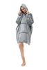 Hoodie Oversized Blanket Sherpa Fleece Ultra Giant Comfy Hooded Sweatshirt Adult