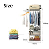 Clothes Rail Coat Rack Garment Dress Hanging Display Stand Shoe Storage Shelf O