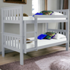 Double Bunk Bed 3FT Single Bed For Kids Children Solid Wooden Frame With Stairs