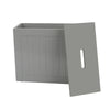 Grey/White Wooden Bathroom Storage Box Toilet Product Storage Tidy Box Unit New
