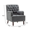 Chesterfield High Back Chair Button Tufted Armchair Fireside Sofa Seat Lounge