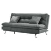 190cm Velvet Fabric Sofa Bed Living Room 3 Seaters Couch Settee Sleeper Recliner
