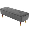 KATRINA VELVET STORAGE OTTOMAN FOOTSTOOL BEDROOM LIVING ROOM BENCH SEATING