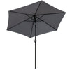 3 Color Garden Parasol Sun Umbrella Canopy Patio Garden Sun Shade 2/2.5/2.7/3M