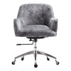 Crushed Velvet Office Executive Chair Padded Swivel Computer Armchair Gas Lift