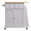 Large Kitchen Serving Trolley Rolling Bar Island Cart Cupboard Holders Wine Rack