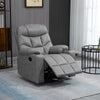 PU Leather Manual Recliner Chair, Recliner Armchair for Living Room