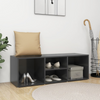 High Gloss Shoe Storage Bench Hallway Organizer Glossy Cabinet Furniture Unit
