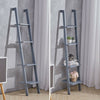 Leaning Bookcase Bookshelf Corner Ladder Shelves Storage Display Shelving Unit