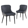 2x Luxury Dining Lounge Office Chairs Velvet Diamond Restaurant Chairs Furniture