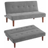 Fabric Upholstered 2 Seater Sofa Bed Small Couch Sofabed Sleeper Modern Home