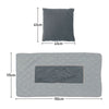 2-In-1 Pillow/Blanket Sofa Throw Cushion Convertible Blanket Quilt Home Office