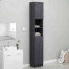 Bathroom Tallboy Cabinet Storage Cupboard Unit Freestanding with Door Shelves