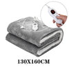 ELECTRIC HEATED THROW OVER BLANKET SOFT FLEECE WASHABLE HOME OFFICE TIMER WARMUK