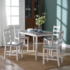 New Solid Wood Dining Table and 4 Chairs Set Home Kitchen Furniture 4 Colours