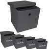Foldable Square Canvas Storage Collapsible Folding Box Fabric Cubes Kids Toys