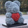 Rose Bear 25cm 40cm Foam Flower Teddy Christmas Valentine Birthday Gift + Box