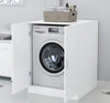 Washing Machine Cabinet with Door Bathroom Laundry Room Cupboard Unit