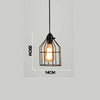 Industrial Geometric Ceiling Pendant Light Shade Retro Metal Cage Lampshade E27