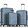 Hard Shell Cabin Large Suitcase 3x Set 4 Wheels Luggage Trolley Case Lightweight