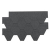 18pcs Felt Roofing Shingles Adhesive Shed Roof Tiles Rectangle/Hexagon/Fishscale