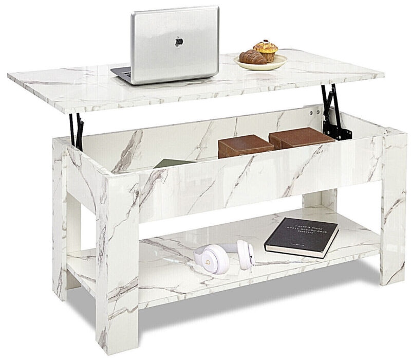 High Gloss Coffee Table With Storage Lift Top Up Modern Living Room Furniture