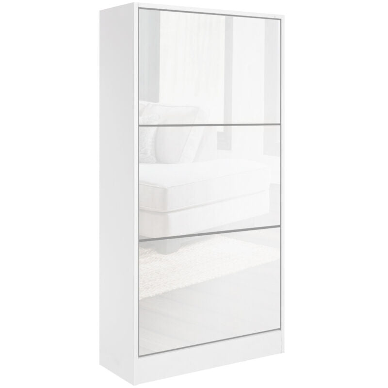 3 Drawer Shoe Cabinet Storage Cupboard Unit Shoe Rack Wooden Stand Organiser