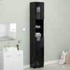 Bathroom Tallboy Cabinet Storage Cupboard Unit Freestanding with Door Shelves