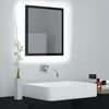 LED Bathroom Mirror Toilet Wall Mirror Engineered Wood Multi Colours vidaXL