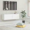 TV Cabinet TV Stand Unit Wall Mounted Floating Cupboard 2 Compartments Furniture