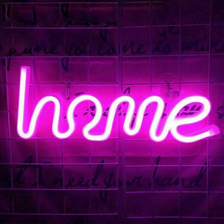 LED Neon Sign Art Decor Bar Light Wall Light Kids Room Home USB/Battery Powered