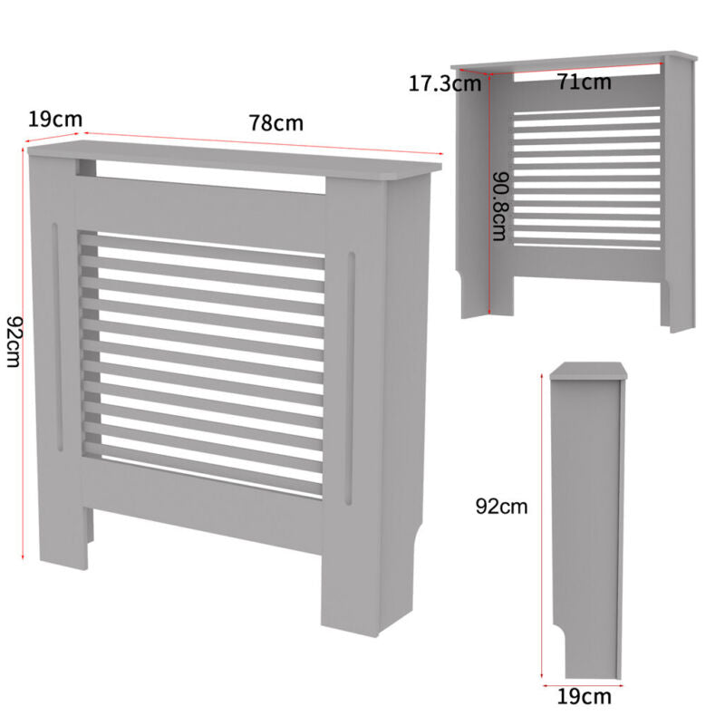 Extra Tall White Radiator Cover Grill Shelf Standing Room Bedroom Lounge Porch
