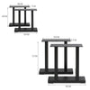 2pcs Black Industrial Metal Steel Table Leg Dining Bench Cabinet Office Desk Set