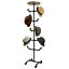 7-Tier Rotating Shop Display Rack Cap Jewelry Holder/10-Hook Hat Display Rack