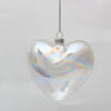 Heart Shaped Fillable Glass Baubles 12/24/36PCS Party Christmas Tree Decorations