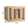 XL Wooden Puppy Cage Furniture Style Dog Crate End Table Pet Kennel House w/Door