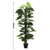 Large Artificial Potted Tree Realistic Fake Tropical Plant Indoor Outdoor Decor