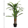 Large Artificial Potted Tree Realistic Fake Tropical Plant Indoor Outdoor Decor