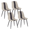 Mondeer Dining Chairs Set 2/4/6 Fabric Upholstered Seat Metal Legs Dining Room